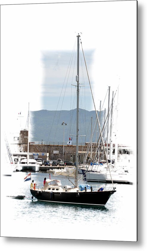 Sail Boat Metal Print featuring the photograph Corsica 39 by Allan Rothman