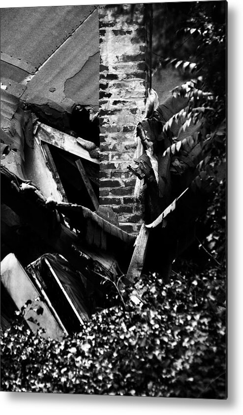 Abandoned Metal Print featuring the photograph Deconstruction by Rebecca Sherman