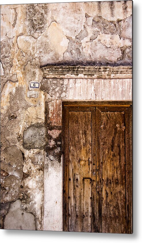 Mexico Metal Print featuring the photograph Door Detail Mexico by Carol Leigh