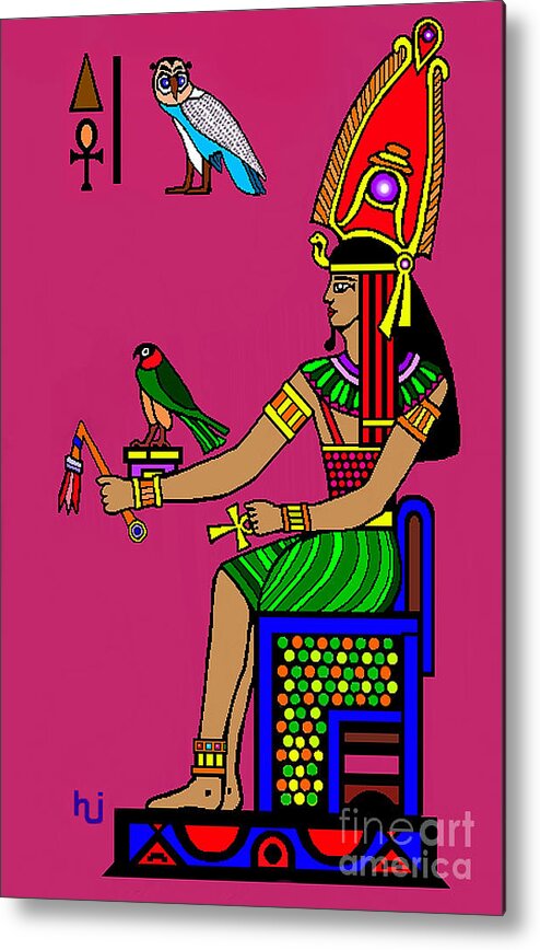 Egypt Metal Print featuring the mixed media Egyptian Royalty by Hartmut Jager