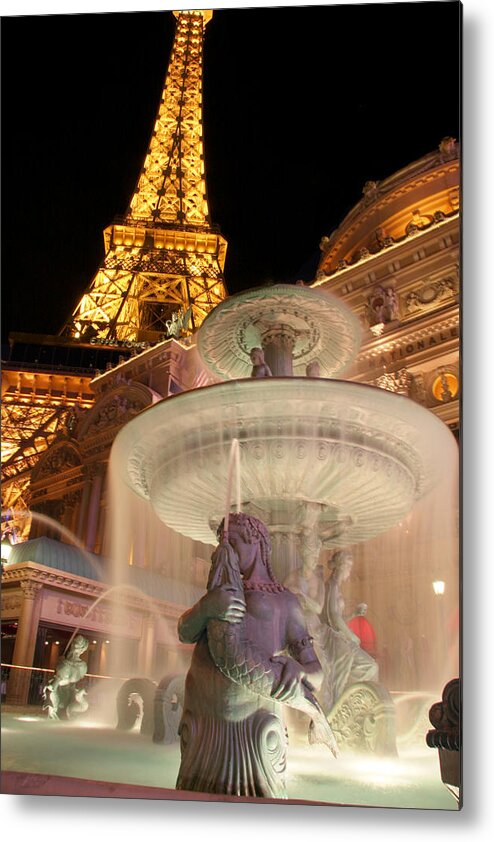 Paris Metal Print featuring the photograph Eiffel Tower Las Vegas by Joe Myeress