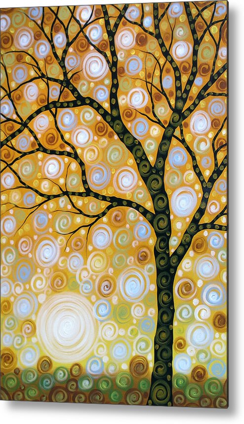 Tree Metal Print featuring the painting Emanating by Amy Giacomelli