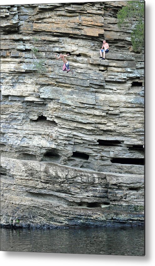 Teresa Blanton Metal Print featuring the photograph Flying Leap by Teresa Blanton