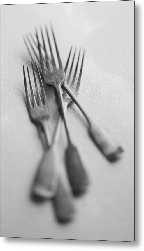 Forks Metal Print featuring the photograph Forks by John Wong