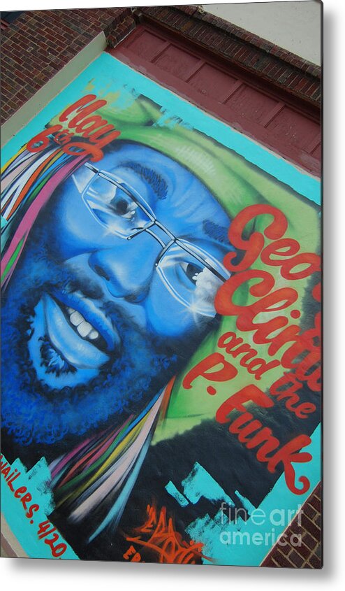 Music Metal Print featuring the photograph George Clinton by Anjanette Douglas