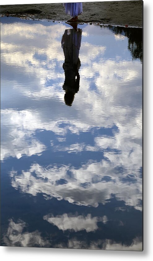 Woman Metal Print featuring the photograph Girl And The Sky by Joana Kruse