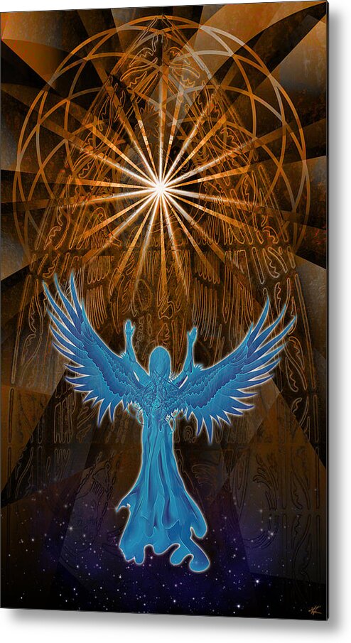 Angel Metal Print featuring the digital art Going Home by Kenneth Armand Johnson