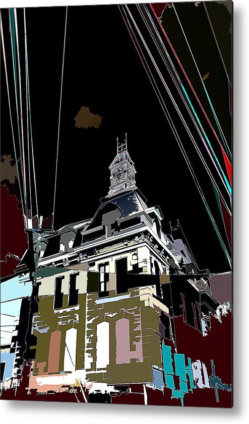 Tramlines Metal Print featuring the photograph In The V by Burney Lieberman