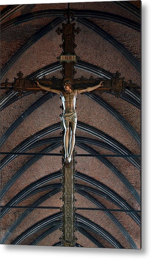 Inri Metal Print featuring the photograph Inri by Catherine Murton