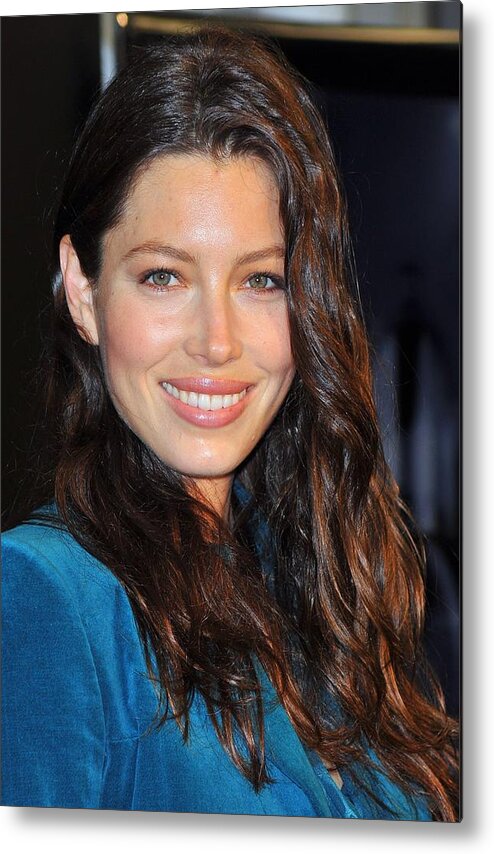 Jessica Biel Metal Print featuring the photograph Jessica Biel At In-store Appearance by Everett