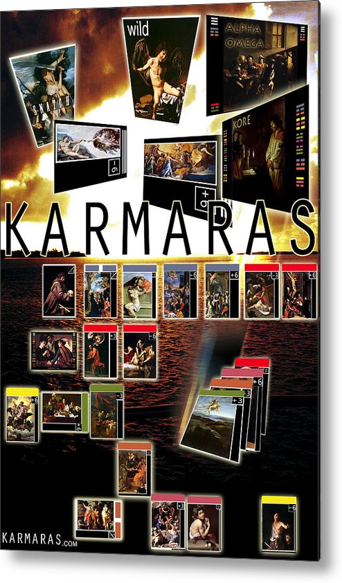 Metal Print featuring the painting Karmaras Poster Baroque by John Gholson