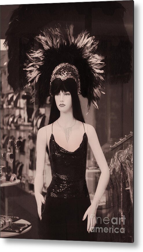 Las Vegas Metal Print featuring the photograph Las Vegas Mannequin by Janeen Wassink Searles