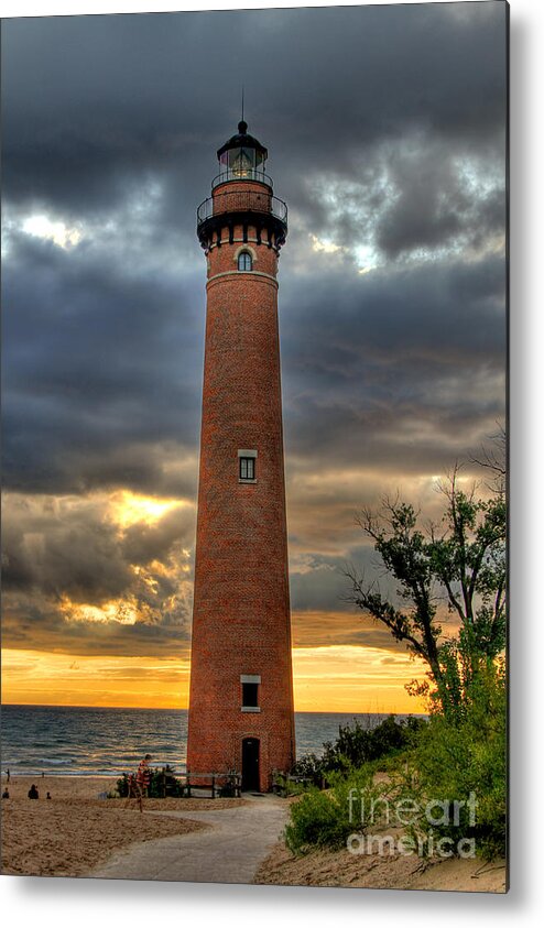 Light House Metal Print featuring the photograph Little Sauble Point by Robert Pearson