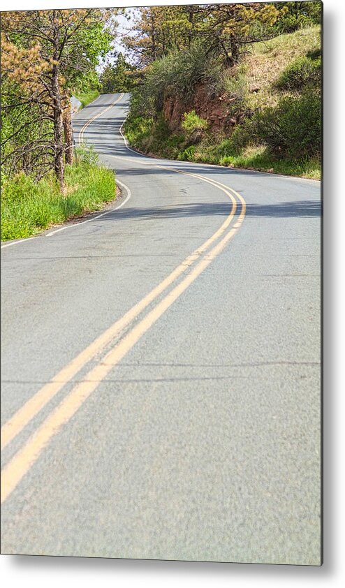 Roads Metal Print featuring the photograph Long and Winding Road by James BO Insogna
