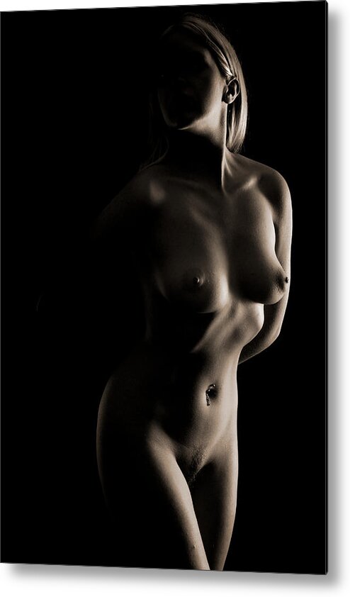 Artistic Nude Metal Print featuring the photograph Lost by David Quinn