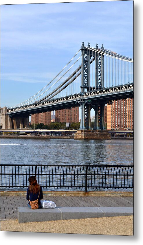 Manhattan Metal Print featuring the photograph Manhattan Bridge2 by Zawhaus Photography