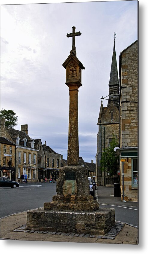 The Cotswolds Metal Print featuring the photograph Market Cross - Stow-on-the-Wold by Rod Johnson