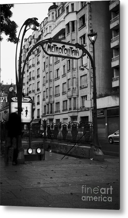 Paris Metal Print featuring the photograph Metropolitain by RicharD Murphy