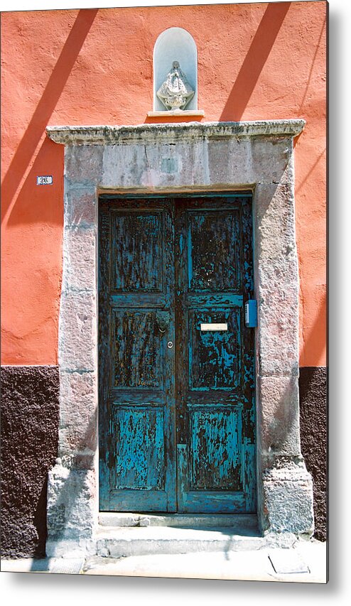 Mexico Door Metal Print featuring the photograph Mexico door by Claude Taylor