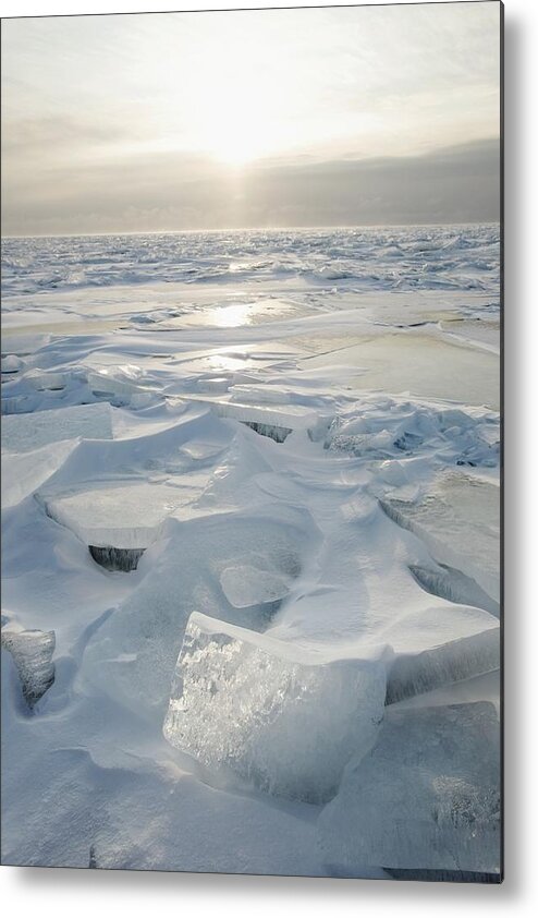 Lake Metal Print featuring the photograph Minnesota, United States Of America Ice by Susan Dykstra