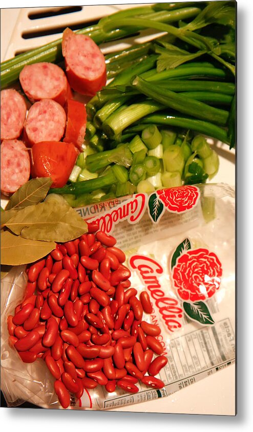 Kg Metal Print featuring the photograph New Orleans' Red Beans and Rice by KG Thienemann