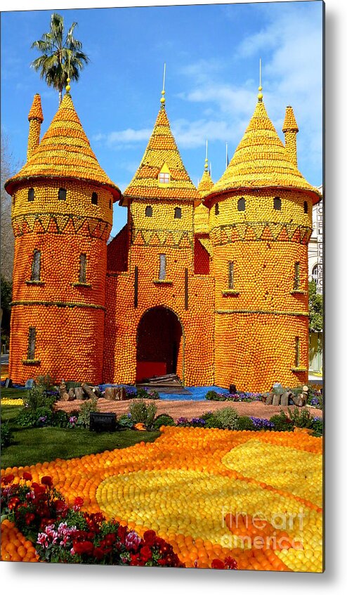 Travel Metal Print featuring the photograph Orange Castle by Anna Duyunova