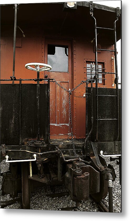 Hovind Metal Print featuring the photograph Pere Marquette Caboose by Scott Hovind