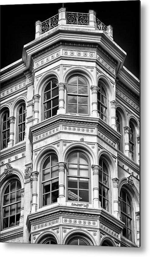 Us Metal Print featuring the photograph Philadelphia Building Detail 1 by Val Black Russian Tourchin