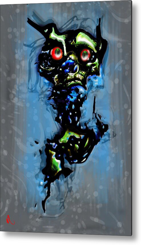 Zombie Cats Metal Print featuring the drawing Prom Night by Adam Vance