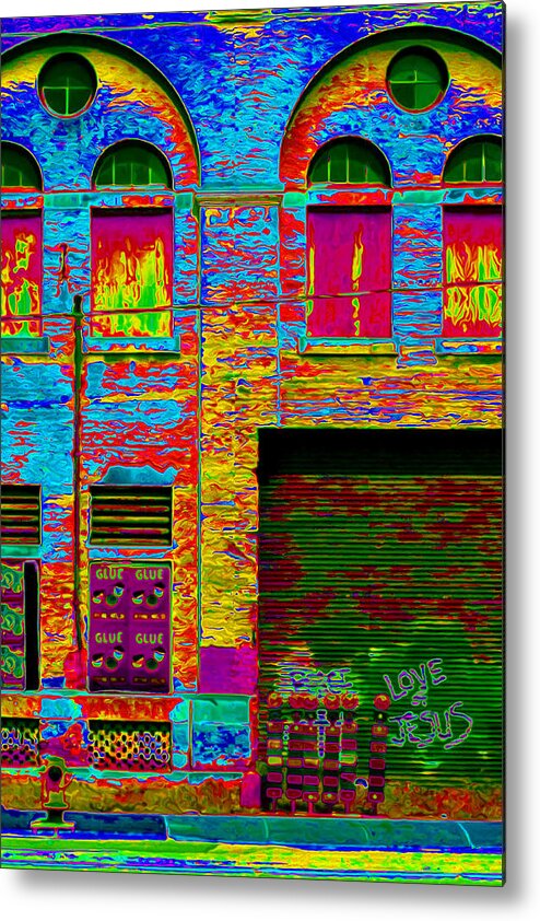 Victorian Industrial Architecture Metal Print featuring the photograph Psychadelic Architecture by Andrew Fare