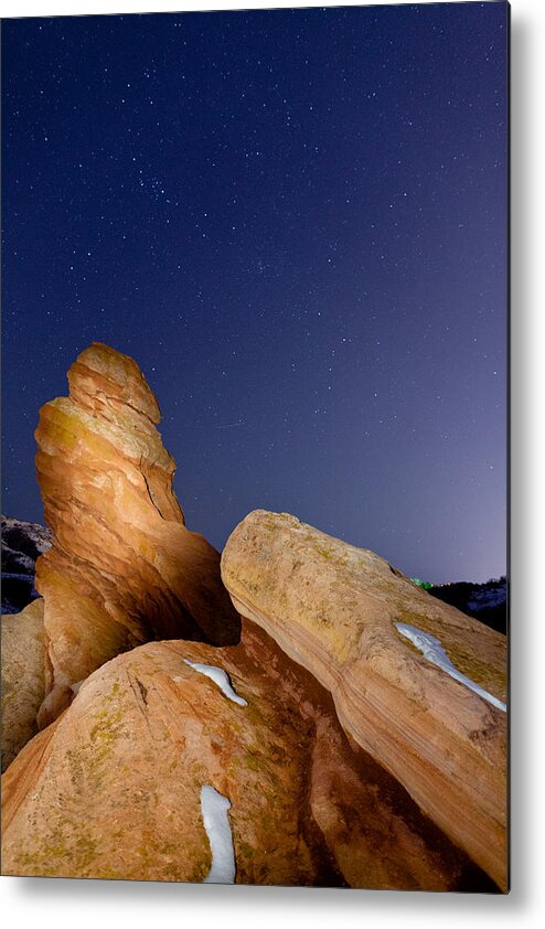 Red Rocks Metal Print featuring the photograph Red Rock Stars by Adam Pender