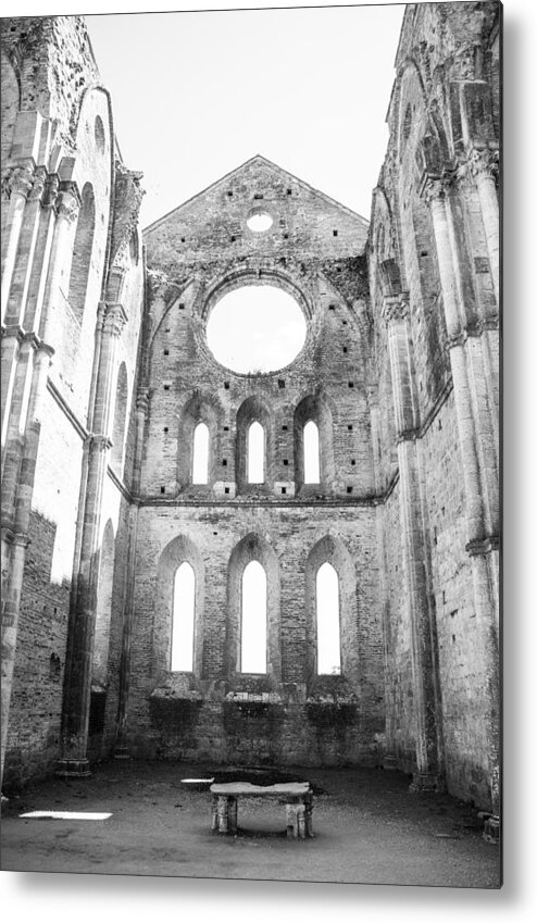 Church Metal Print featuring the photograph San Galgano Abbey by Ralf Kaiser