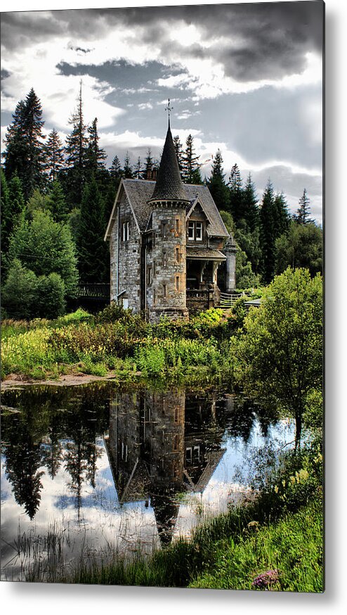 Landscape Metal Print featuring the photograph Scottish Fairytale Castle by Sandra Cockayne ADPS