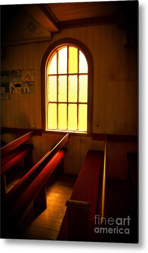 Icelandic Interiors Light And Shadow Metal Print featuring the photograph Shades of Light by Rick Bragan