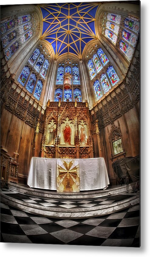 Church Metal Print featuring the photograph Shelter For Thy Soul by Evelina Kremsdorf
