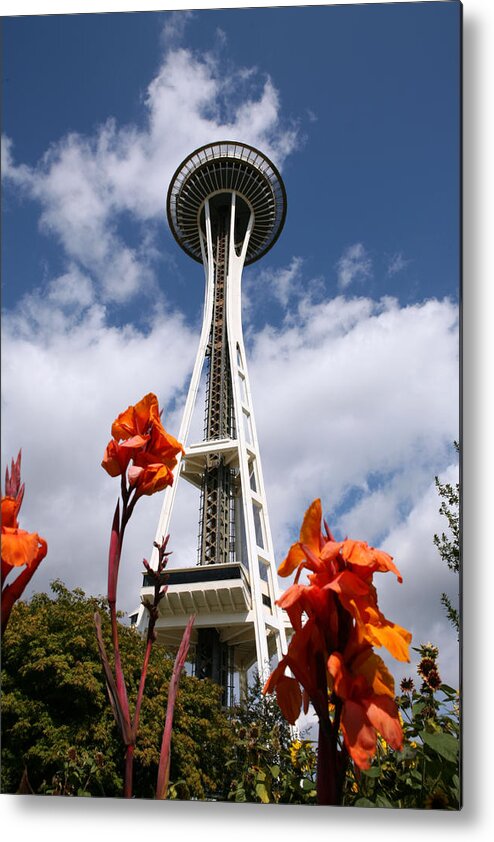 Space Metal Print featuring the photograph Space Needle by Steve Parr