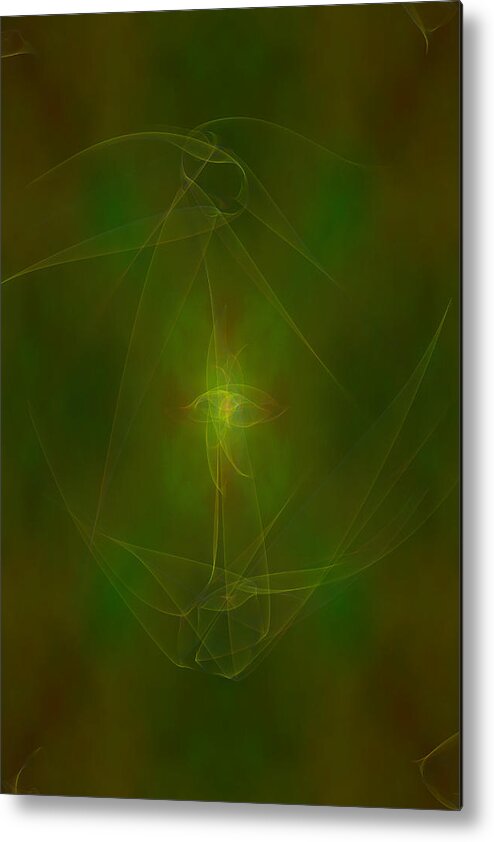Digital Painting Metal Print featuring the painting Spatial Freeze by Marie Jamieson