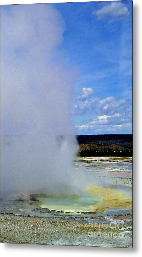 Yellowstone Metal Print featuring the photograph Steamy by Ellen Heaverlo
