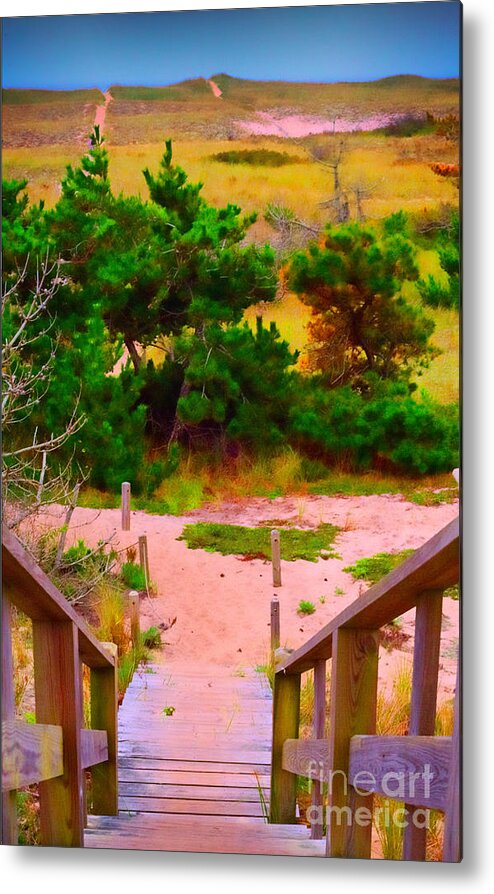 Surfside Metal Print featuring the photograph Steps - Surfside Beach by Jack Torcello