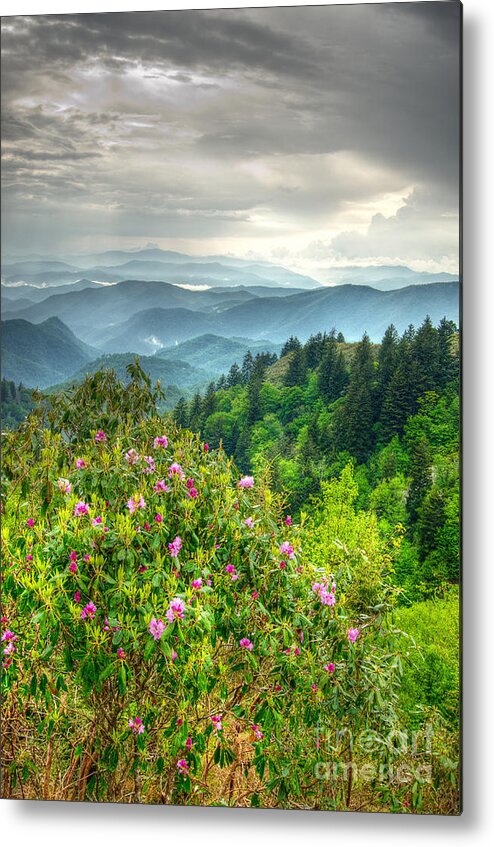 Storm Metal Print featuring the photograph Stormy Spring Skies by Bob and Nancy Kendrick