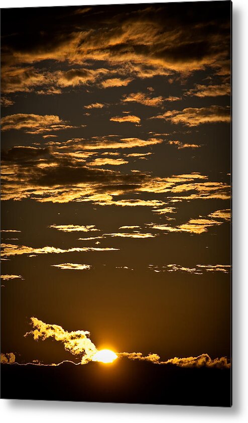 Sun Metal Print featuring the photograph Sun And Clouds by Ralf Kaiser