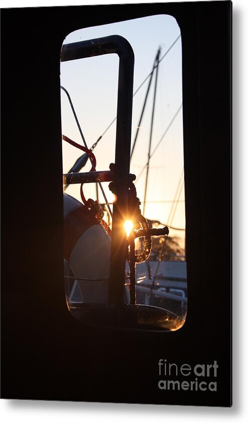 Harbour Metal Print featuring the photograph Sunset in Holland by Rogerio Mariani