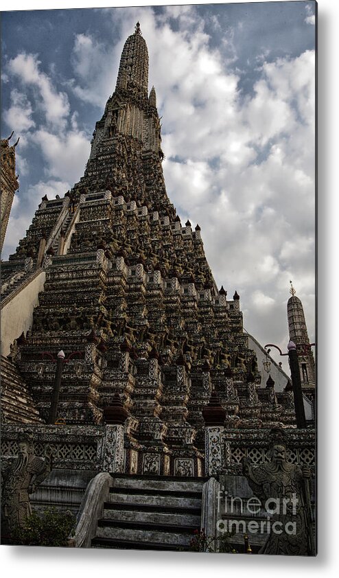 Thanh Tran Metal Print featuring the photograph Temple Tower by Thanh Tran