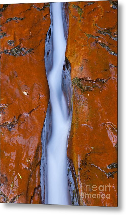 Water Photography Metal Print featuring the photograph The Crack by Keith Kapple