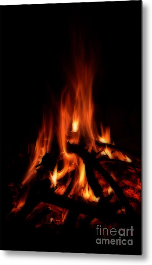 Campfire Metal Print featuring the photograph The Fire by Donna Greene