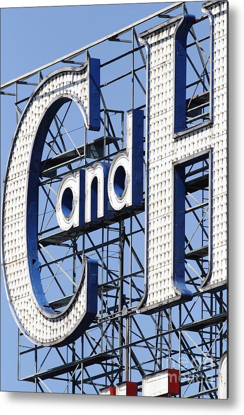 Sign Metal Print featuring the photograph The Old California and Hawaii Sugar Company . C and H Sign . 7D16918 by Wingsdomain Art and Photography