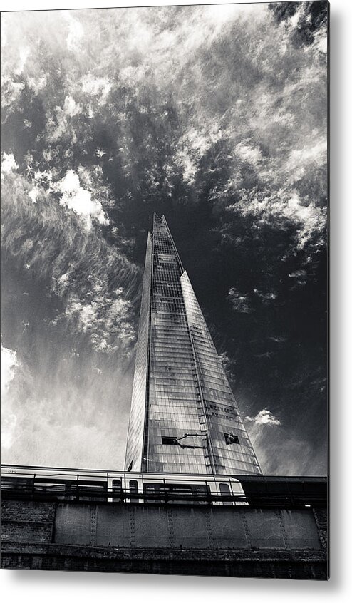 Lenny Carter Metal Print featuring the photograph The Shard and London Bridge by Lenny Carter