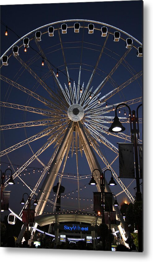 Ferris Wheel Metal Print featuring the photograph The Wheel in the Sky by Alan Rutherford