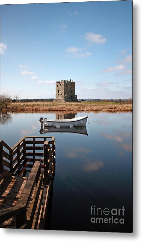 Threave Castle Metal Print featuring the photograph Threave Castle Reflection by Maria Gaellman
