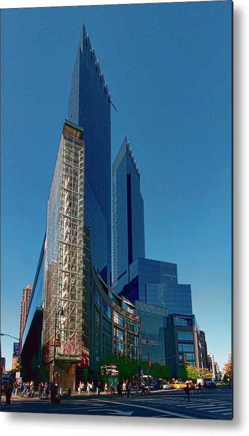 Iconic Metal Print featuring the photograph Time Warner Center by S Paul Sahm